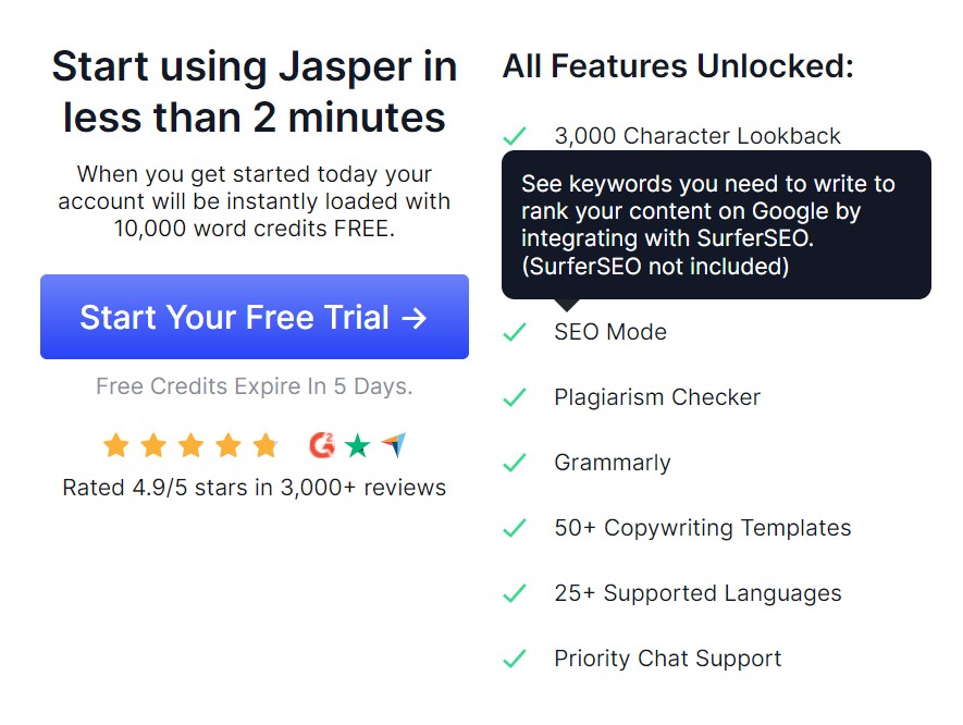 jasper ai features