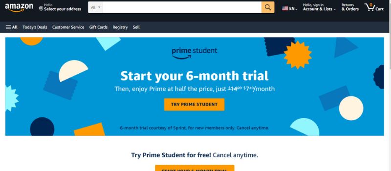 amazon student discount offers
