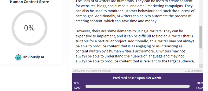 content at scale ai detection tool